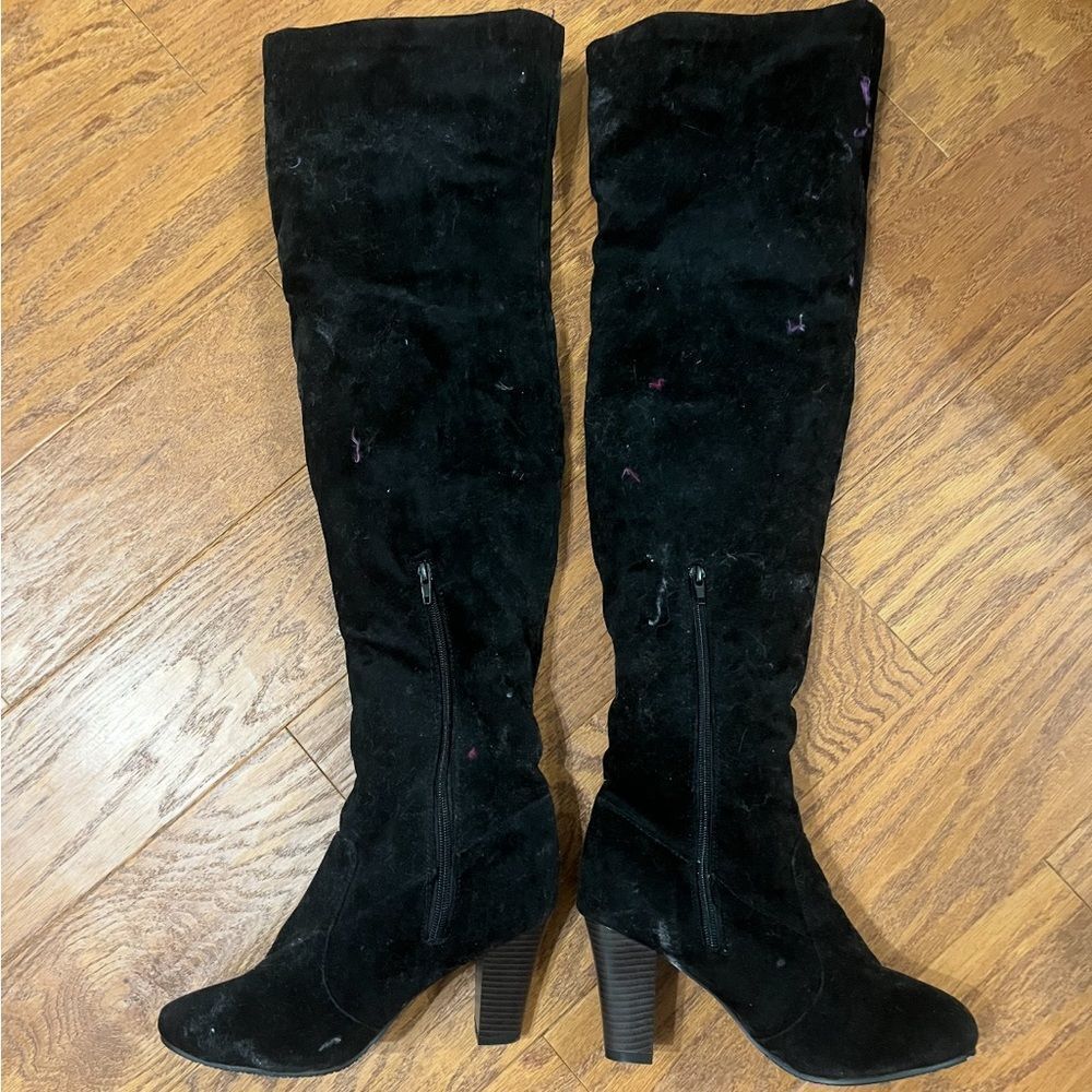 Black over The knee boots